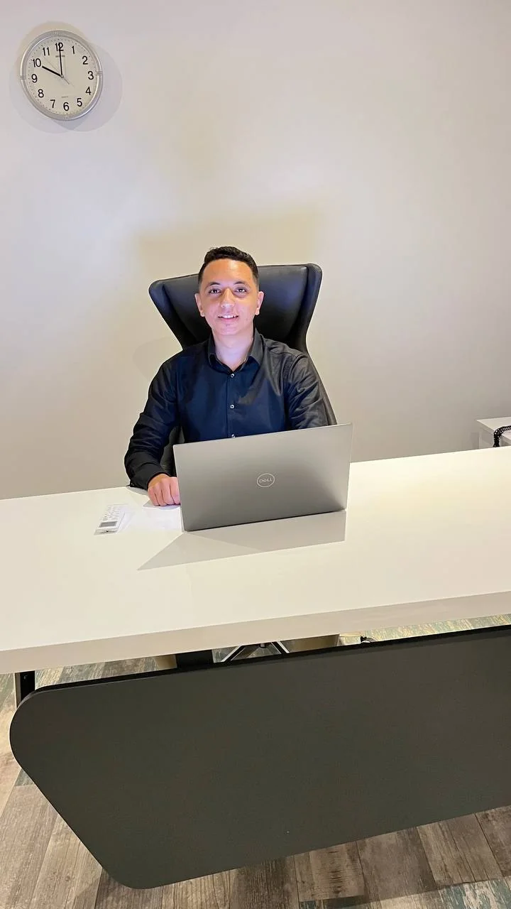 Ahmed Hegazy working in a tourism digital growth office